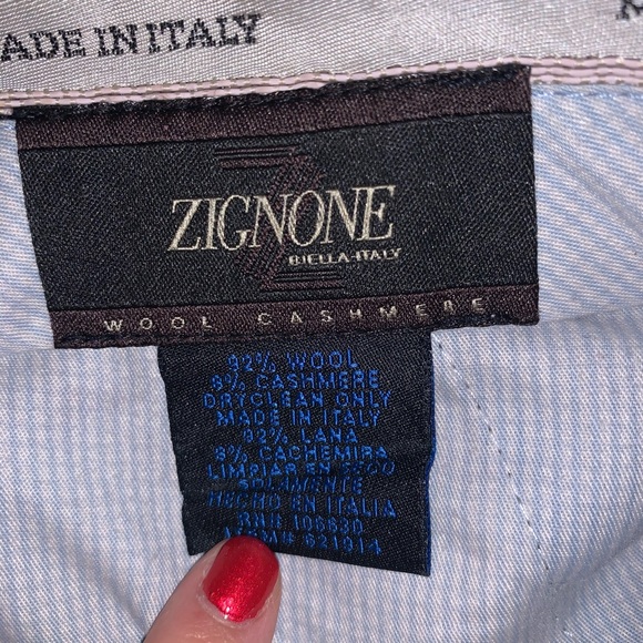 Enzo Angiolini 38x32 pants Zignone Wool Cashmere - Picture 4 of 7